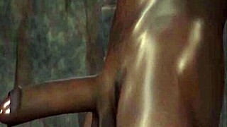 in this 3d hentai anime, a monster cock penetrates big boobs and tits of a cartoon girl