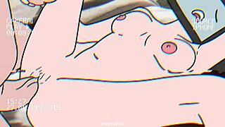 TV woman performs blowjob on cameraman in hentai animation