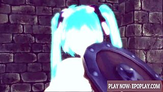 Monster cock penetrates the trap machine