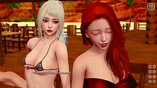 3D animated video of a blonde-haired girl and her bully boyfriend having sex