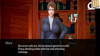 Adult visual novel with anime-style artwork, family theme