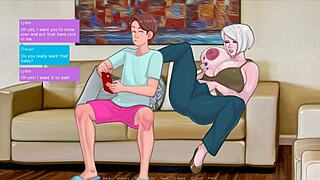 MILF rubia enjoys 3D game with big cock lovers