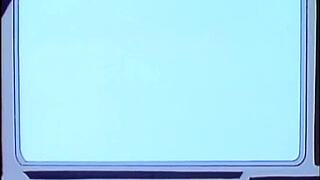 Small bosomed anime girl gets roughed up and cum inside her mouth