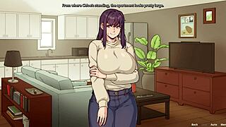 Amy Meets Special Roommate And Showers In Hentai Game