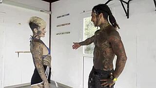 Tattooed Sexy Princess Enjoys Intense Training Session with Damilvvs in Gay Encounter