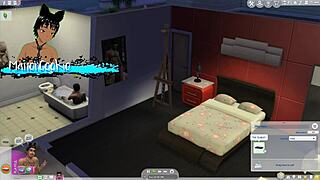 Sims 4 wicked mod: playing naked with curvy neighbor in uncensored fun