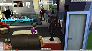 Sims 4 naughty mod featuring big tits and huge cocks