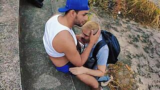 A young man discovers a hidden treasure in the woods – a sexy ass