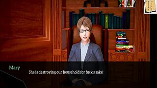 Adult visual novel with anime-style artwork, family theme