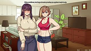 Amy Meets Special Roommate And Showers In Hentai Game