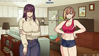 Amy Meets Special Roommate And Showers In Hentai Game