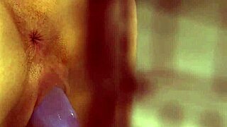 Young pretty girl intensely fingers her wet pussy.