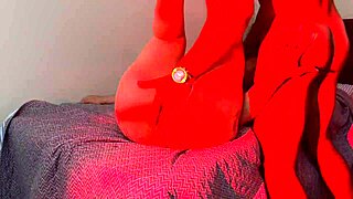 Photographer's assistant catches latina wife fucking backstage, screaming with big tits bouncing