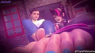 3d animated footjob compilation with feet in hentai sfm blender
