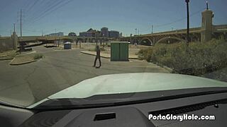 i’m blown away by this black girl sucking so many white dicks at the gloryhole!