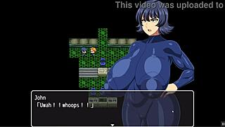 These space suits are way too tight for her huge tits!