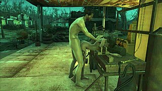 BRUNETTE HENTAI ANIME GIRL FUCKS IN FO4 SANCTUARY GAME