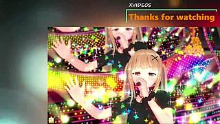 Big tits massage in hentai 3d cartoon with blowjob and handjob anime