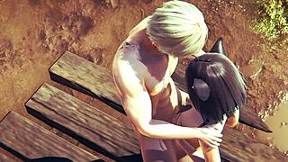 want to see kitty boobjob and creampie in hentai?