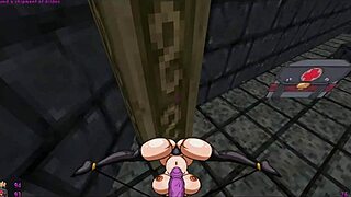 Futanari barbarian saves monster girls in hentai game