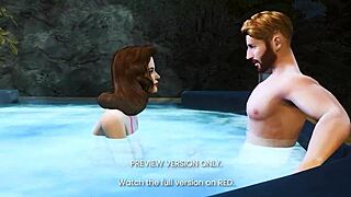 Peggy's affair explodes in naughty 3D hentai sex with American anime characters!