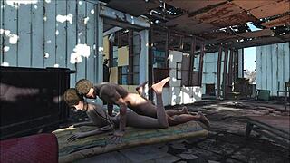 BRUNETTE HENTAI ANIME GIRL FUCKS IN FO4 SANCTUARY GAME