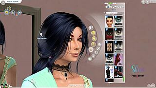yo, just crafted this indian teen sim girl for fun. she looks so real in this 3d setup!
