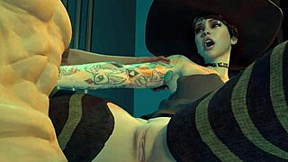 halloween hardcore fuck with big ass and tits in 3d anime hentai