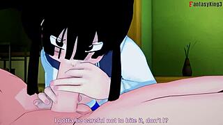 See-through babes in Chichi fucking Goku and Gohan