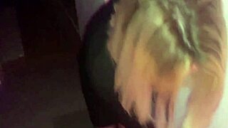 Beautiful blonde gets some action on the dance floor