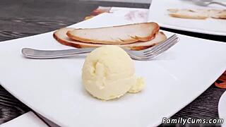 Teen Brunette Blows Smoking Fetish Cock Deepthroat Cum in Mouth