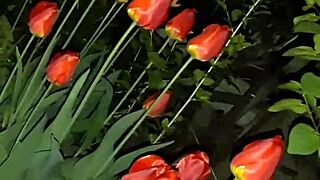 First I Invited My Neighbor To Admire The Flowers And Then I Fucked Her In The Mouth - Girls Fly Orgasm