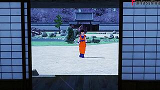 i watched chichi getting stuck in the kitchen in dragon ball z ex part 2, full movie on fantasyking3