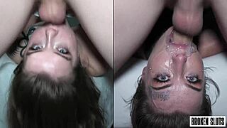 Hey, can you handle watching them almost choke on a deep creampie fuck in doggystyle?