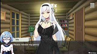 I'm exploring the witch's sexual prison in this hentai gameplay session, trapped in erotic scenarios.