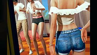 Confined with horny twins and goth? Let's blowjob in this hentai!