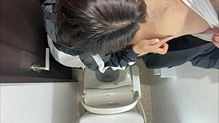 Are you ready to see this newly dating Japanese couple having intense raw sex in the store?