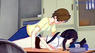 Hanako and Chisato in intense futanari sex scenes
