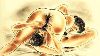 i can’t get over these vintage erotic drawings, they’re just so captivating and raw