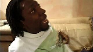 Ebony Cheerleaders Engage in Intense Fucking, Shaved Pussy Riding, Assfucking, Blowjob, and Cowgirl with Monster Cock in Scene 3