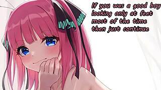 anime feet instructions for foot lovers in game contest