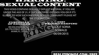 Nataly Silva Blows and Jerks Mike in Brazil Reality Scene