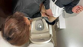 Are you ready to see this newly dating Japanese couple having intense raw sex in the store?