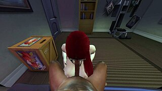 Black Man with Monster Cock Fucks Redhead White Woman in Her Room