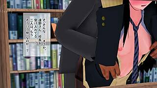 In Netorare Akiba, she gets fingered and creampied during masturbation.