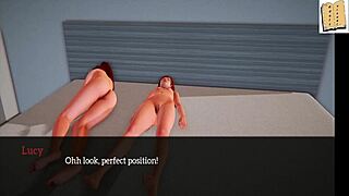 3D family fun with red-haired girl and cunilingus