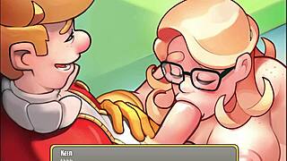 Let's play Space Rescue Code Pink with hot Sophie, curvy anime babe taking huge cumshots