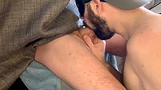 Deepthroat Action at Gloryhole with Amateur Swallowing Skills.