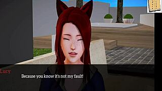 3D animated erotic adventure with a red-haired girl
