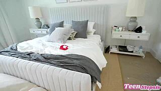Hot Aussie stepsis Hayley Davies rides big cock in POV